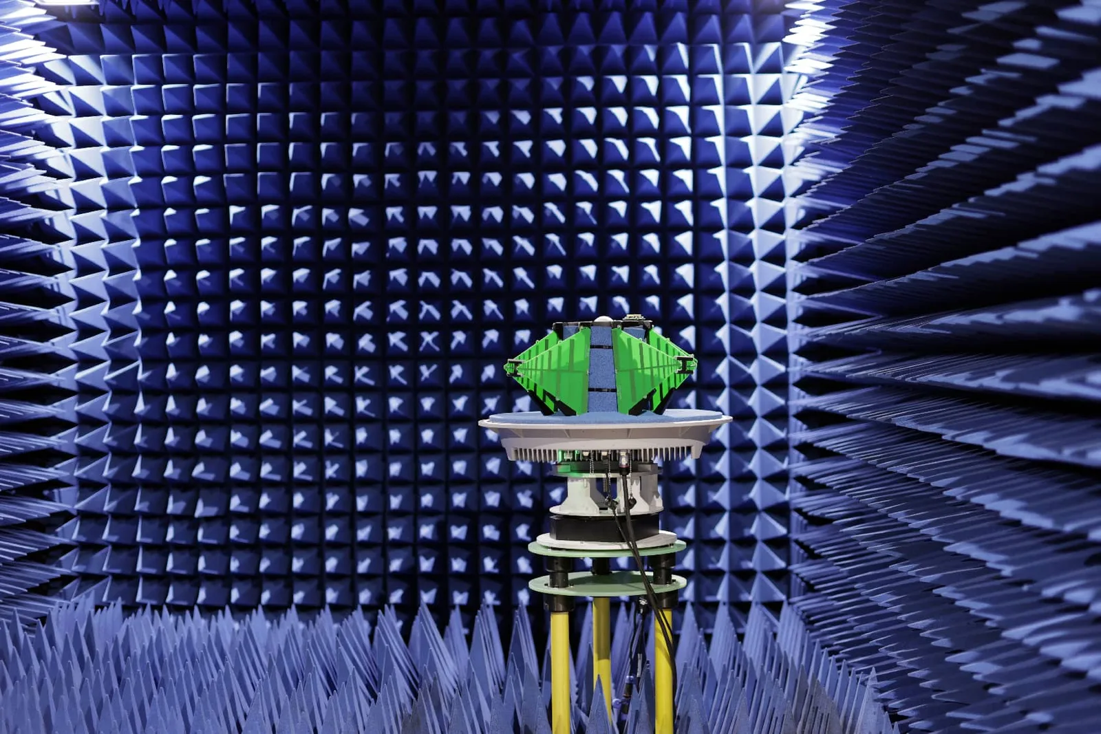 Anechoic chamber used for RF equipment evaluation