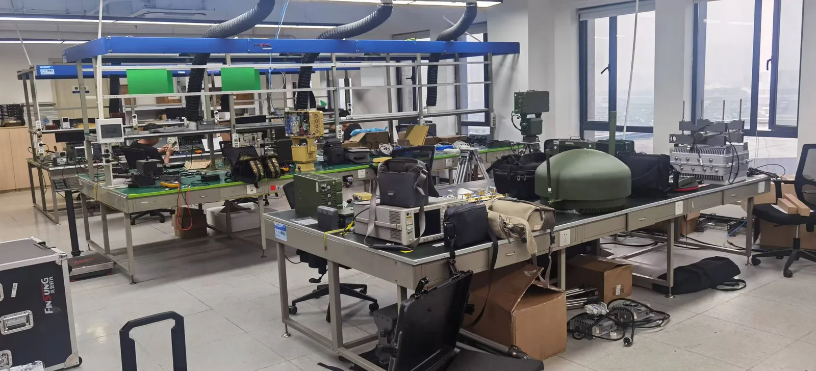 Pilot laboratory with RF equipment and development workstations