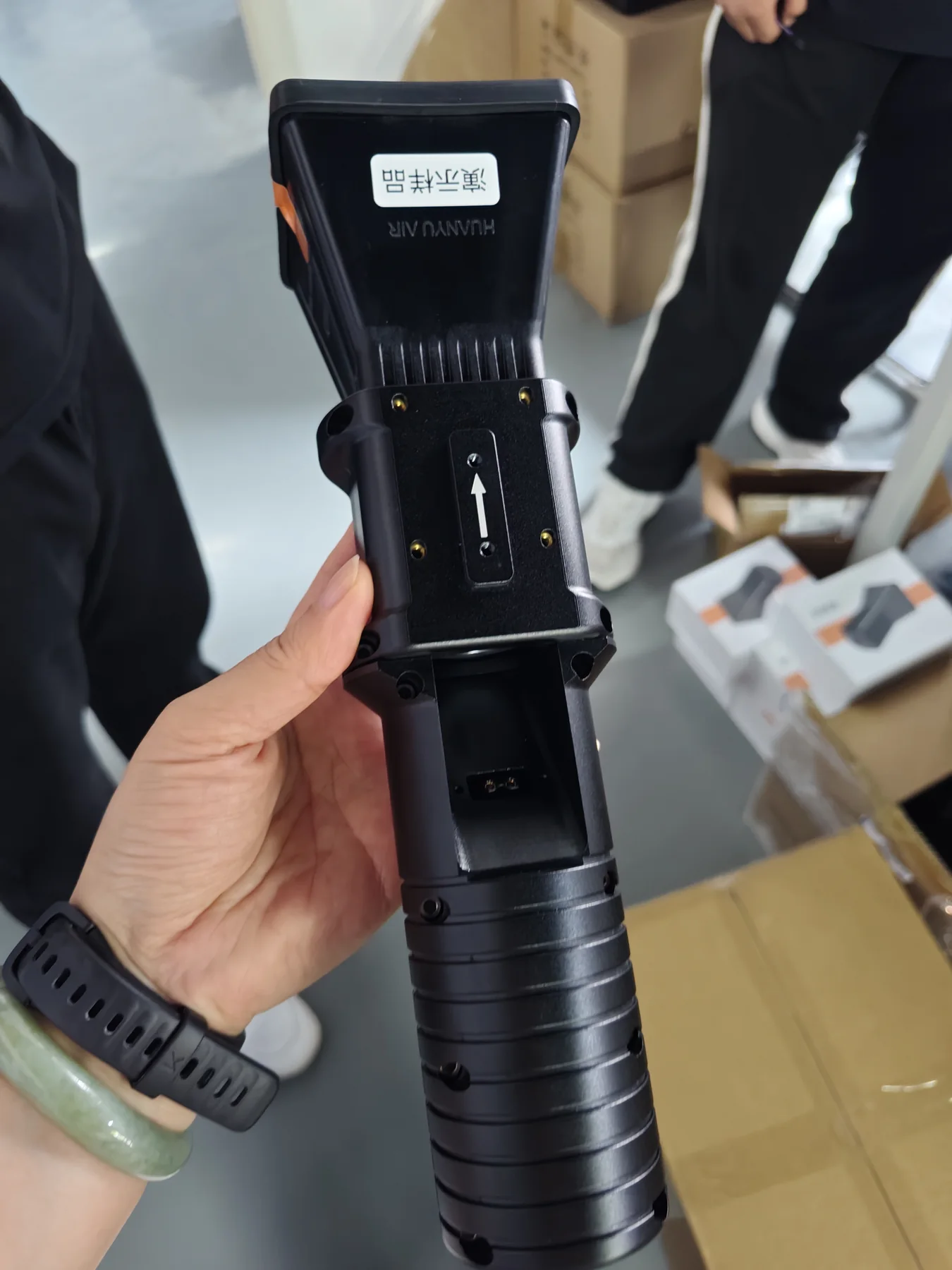 Handheld Drone Net Launcher — Handheld field check