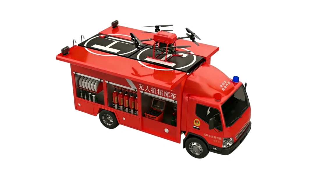High-Rise apoyo contra incendios UAV solución