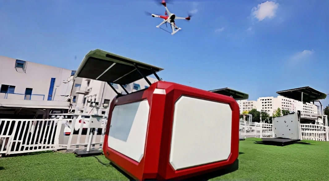 Smart subestación Autonomous UAV inspección sistema